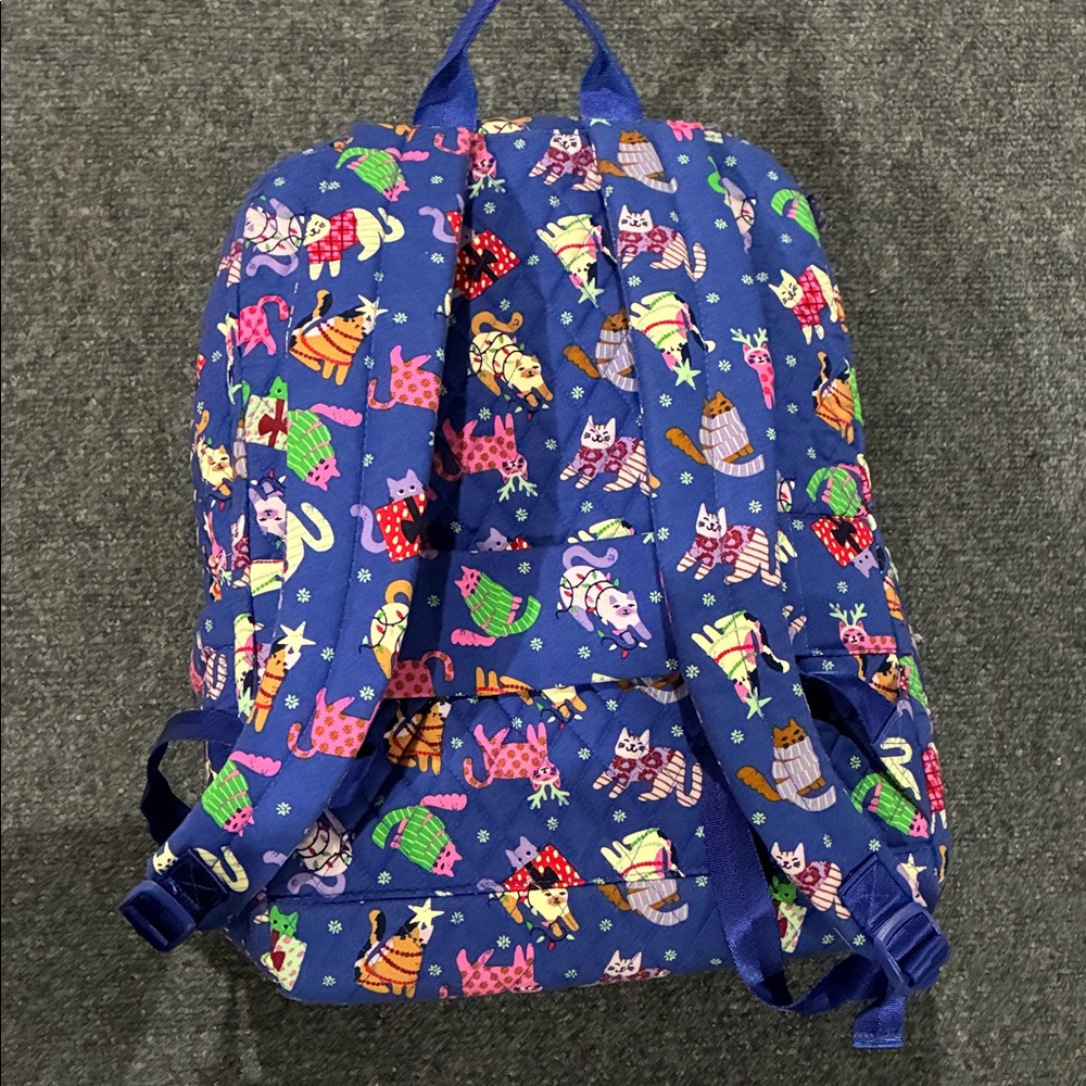 Vera Bradley CATNIP CHRISTMAS Backpack NWT - Picture 2 of 8